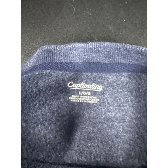 West Virginia Mountaineers L Men's Captivating Pullover Sweatshirt Blue - Picture 3 of 6